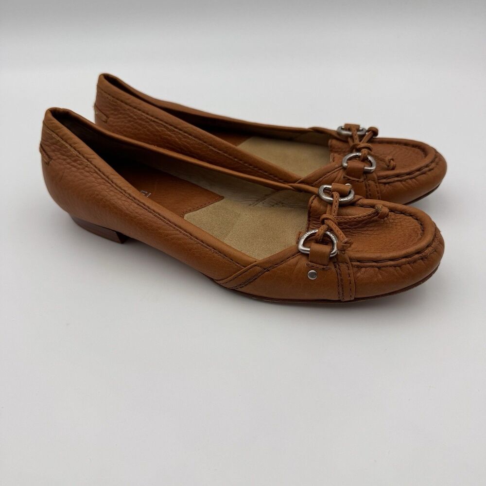 Michael Kors Daisy Moccasin Brown Leather Loafer Shoes 7M Women’s Shoes